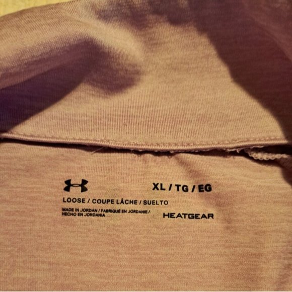 Under Armour women's size XL loose long sleeve 1/4 zip shirt heat gear, EUC - Picture 2 of 3
